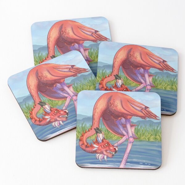 Item preview, Flamingo-Dragon Oracle Card designed and sold by Camix-GirARTS.