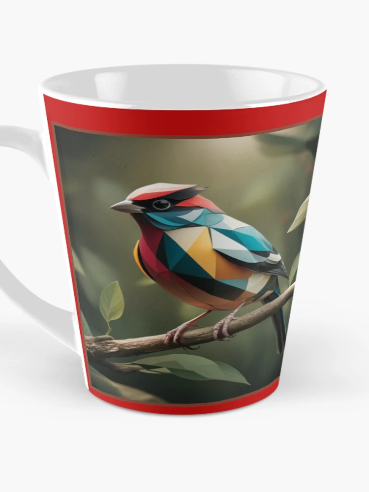Thumbnail 3 of 4, Coffee Mug, Geometric Cardinal designed and sold by RWCarpenter.