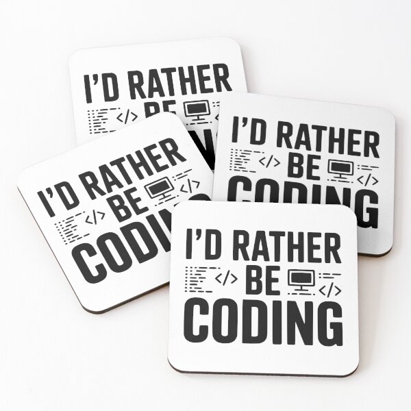 Item preview, I'd Rather Be Coding designed and sold by Frank Ring.
