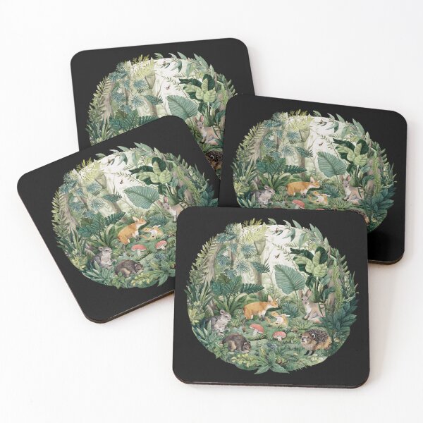 Item preview, Whimsical Woodland Forest Animals Art | designed and sold by kndzxf.