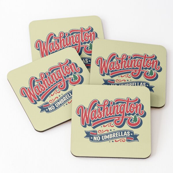 Item preview, Retro Washington State No Umbrellas Local Pride designed and sold by Cozy-Old-Pub.