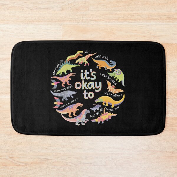 Item preview, Autism Awareness It's Okay to Be Different Funny Dinosaur designed and sold by gear-posters.