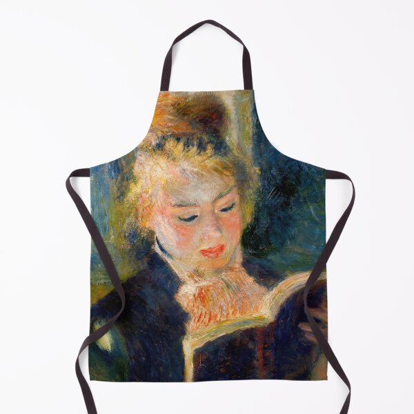 Item preview, Girl Reading by Pierre-Auguste Renoir: Impressionist Book Lover Wall Art designed and sold by artofuniverse.