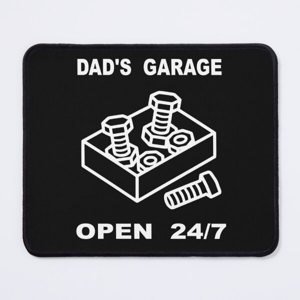 Item preview, Dad's Garage Open 24/7 - Screws & Bolts Mechanic Art designed and sold by The Bold Line Studio.