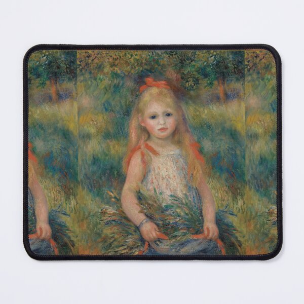 Item preview, Girl With Flowers by Pierre-Auguste Renoir: Impressionist Fine Art Poster designed and sold by artofuniverse.