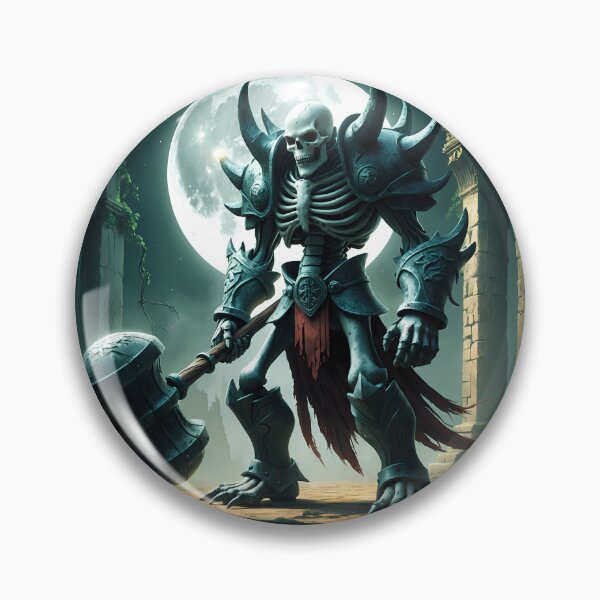Item preview, Skeleton Warrior - Undead Knight Fantasy Art designed and sold by Lucid Dream Pixel.