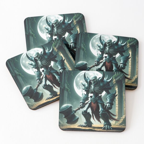 Item preview, Skeleton Warrior - Undead Knight Fantasy Art designed and sold by Lucid Dream Pixel.
