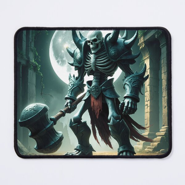 Item preview, Skeleton Warrior - Undead Knight Fantasy Art designed and sold by Lucid Dream Pixel.