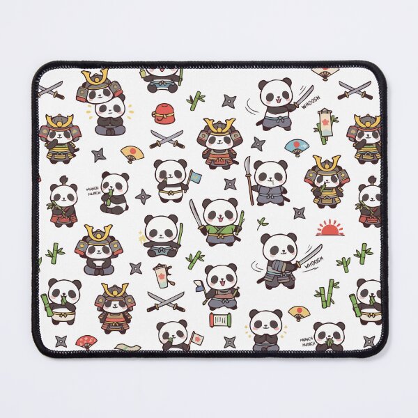 Item preview, The Tiny Samurai Dojo: Cute Panda Pattern designed and sold by Besir26.