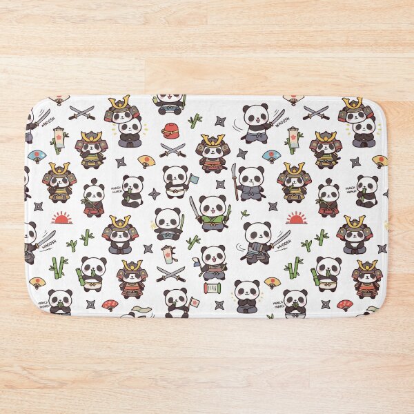 Item preview, The Tiny Samurai Dojo: Cute Panda Pattern designed and sold by Besir26.