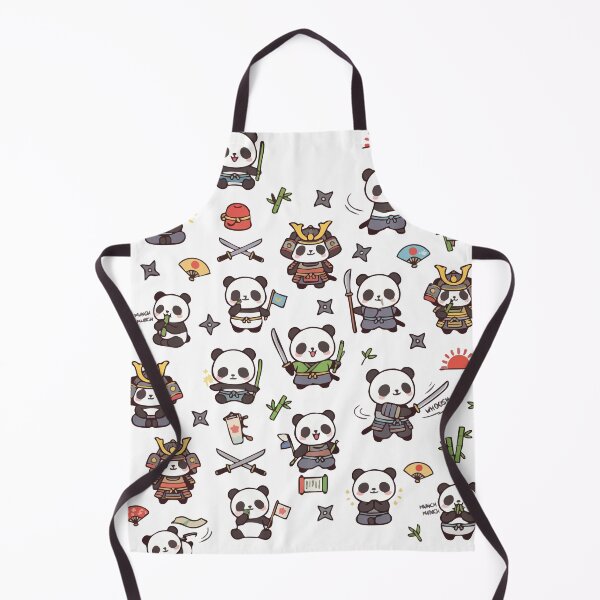 Item preview, The Tiny Samurai Dojo: Cute Panda Pattern designed and sold by Besir26.