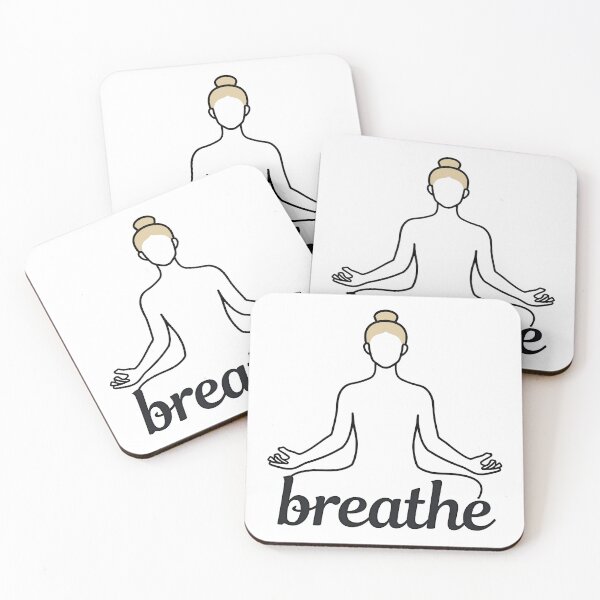 Item preview, Breathe - Yoga Line Art Meditation Silhouette Zen Design designed and sold by DesignsByDessie.
