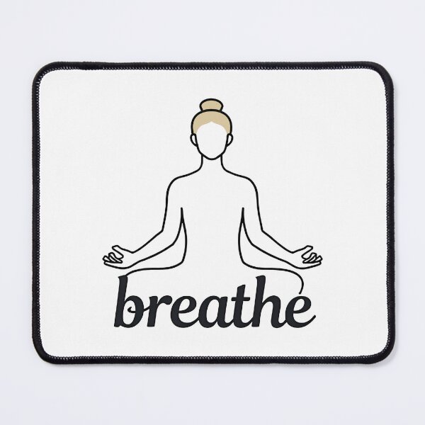 Item preview, Breathe - Yoga Line Art Meditation Silhouette Zen Design designed and sold by DesignsByDessie.