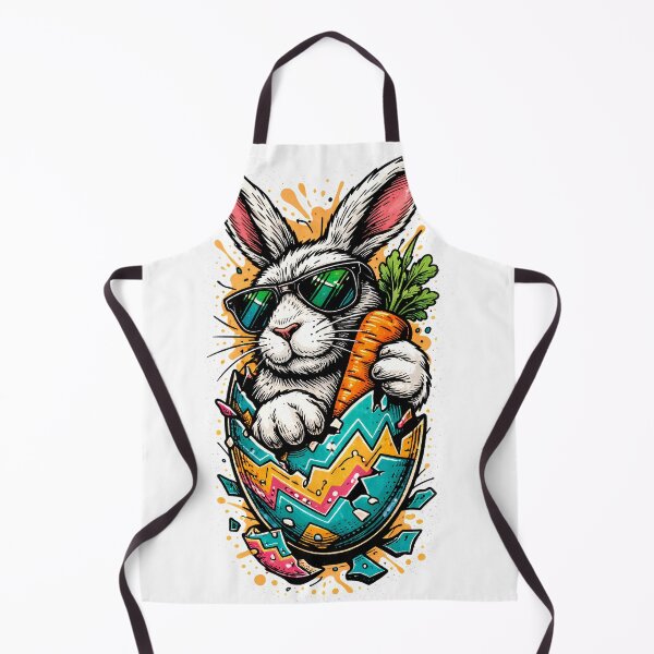 Artikelvorschau, Cooler Osterhase mit Sonnenbrille und Karotte – Lustiges Oster-T-Shirt-Design entworfen und verkauft von Bure-NS.