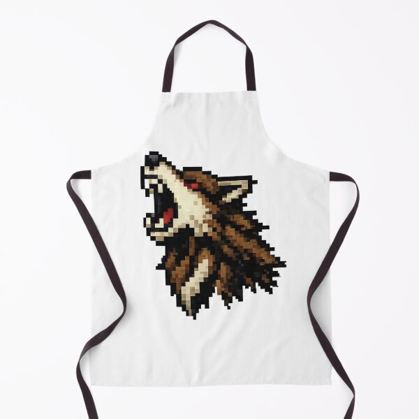 Item preview, Pixelated Wolf Howl – Aggressive Nocturnal Creature designed and sold by NextNoob485.