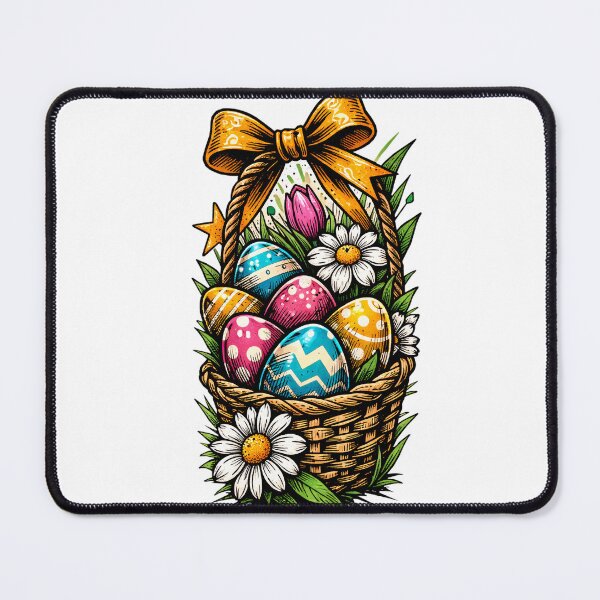 Artikelvorschau, Bunter Osterkorb mit Frühlingsblumen – Frohe Ostern! entworfen und verkauft von Bure-NS.