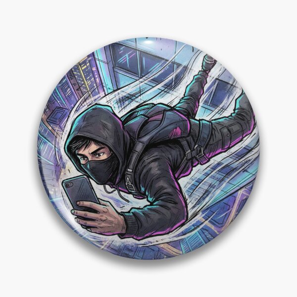 Item preview, Gravity Is Optional – Neon Urban Fall Manga Street Art designed and sold by PLUSHIWORLDtm.