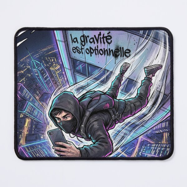 Item preview, Gravity Is Optional – Neon Urban Fall Manga Street Art designed and sold by PLUSHIWORLDtm.