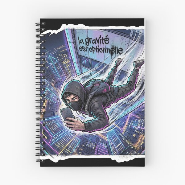 Item preview, Gravity Is Optional – Neon Urban Fall Manga Street Art designed and sold by PLUSHIWORLDtm.