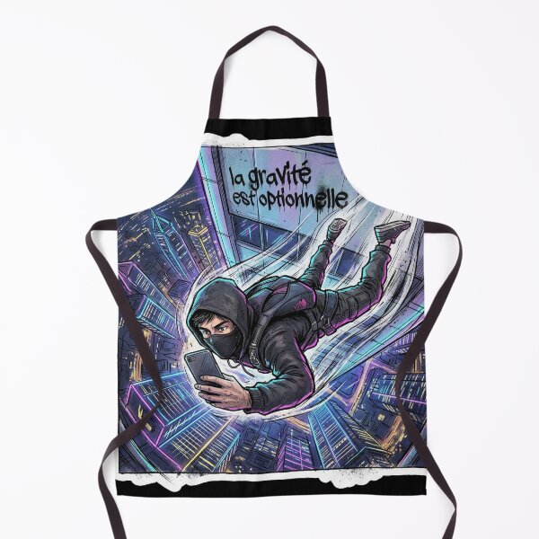 Item preview, Gravity Is Optional – Neon Urban Fall Manga Street Art designed and sold by PLUSHIWORLDtm.