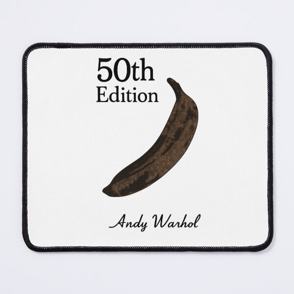 Item preview, Andy Warhol Velvet Underground and Nico Banana Album Cover Parody | 50th Edition Brown Banana Pop Art Spoof | Retro Minimalist Design designed and sold by Donsean22.
