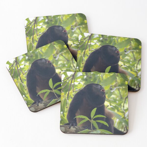 Item preview, Howler Monkey Calling in Jungle – Tropical Wildlife Photography designed and sold by WildFrameNature.