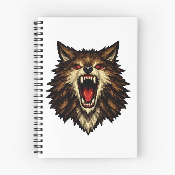 Item preview, Roar of the Demonic Wolf – Fierce Pixelated Wolf Head designed and sold by NextNoob485.