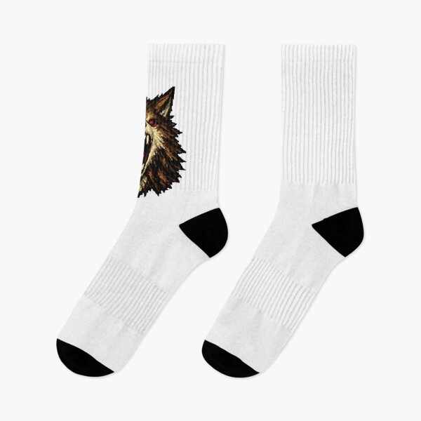 Item preview, Roar of the Demonic Wolf – Fierce Pixelated Wolf Head designed and sold by NextNoob485.