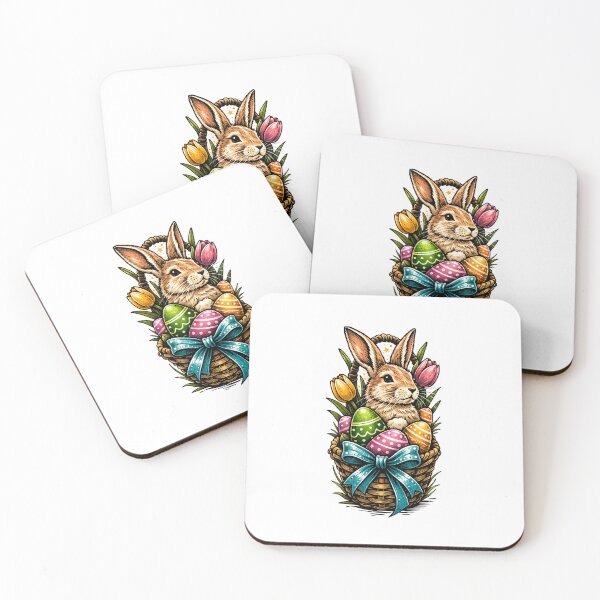 Item preview, Easter Bunny with Eggs and Flowers –  Easter T-Shirt Design designed and sold by Bure-NS.
