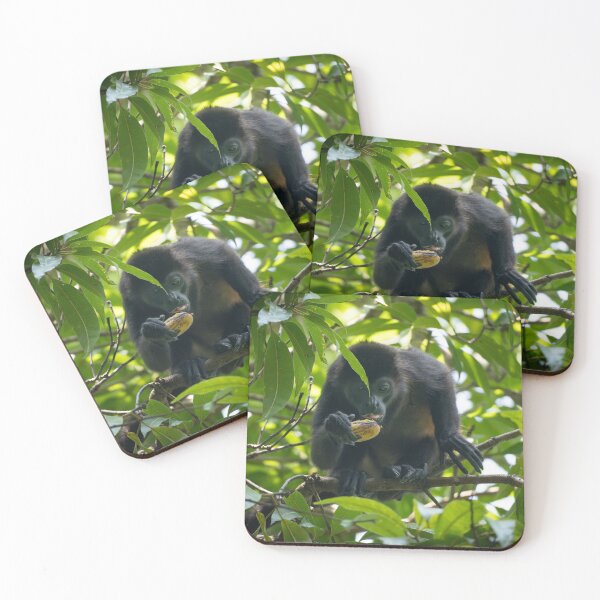 Item preview, Monkey Eating Fruit in Jungle – Tropical Wildlife Photography designed and sold by WildFrameNature.