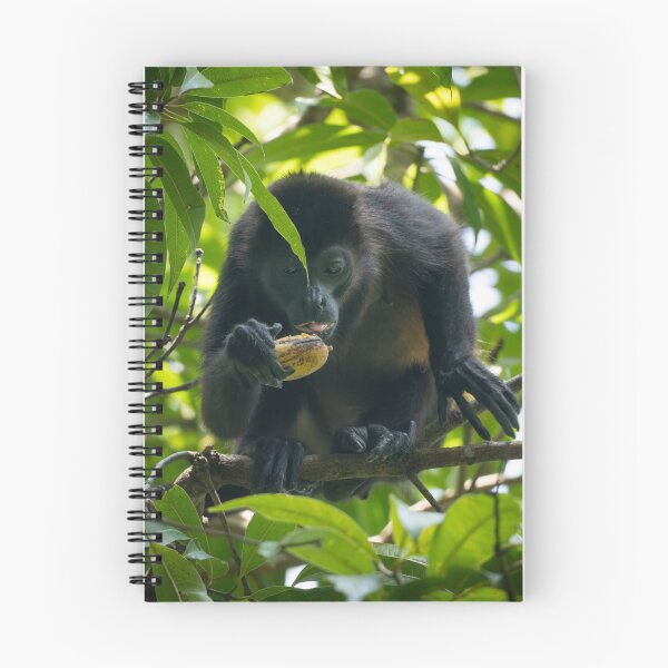 Item preview, Monkey Eating Fruit in Jungle – Tropical Wildlife Photography designed and sold by WildFrameNature.