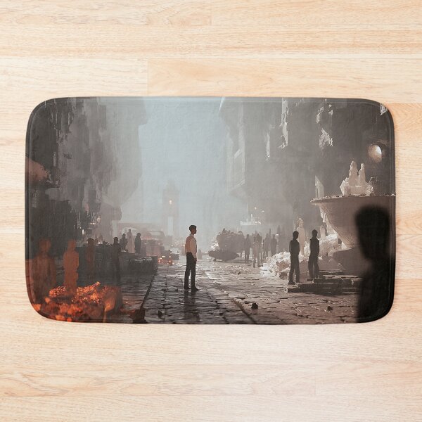 Item preview, Chaotic City – Dystopian Urban Scene Illustration designed and sold by AuraloomAtelier.