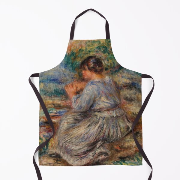Item preview, Girl Seated in a Landscape by Pierre-Auguste Renoir: Impressionist Wall Art designed and sold by artofuniverse.