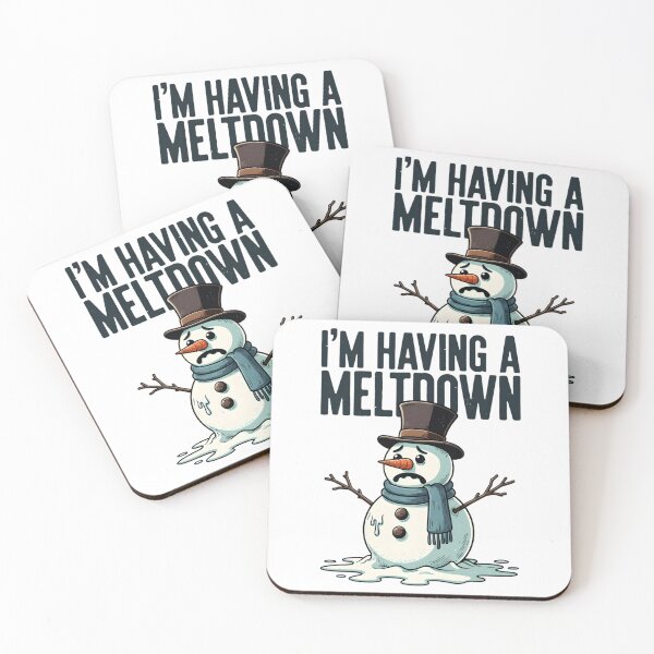 Item preview, Meltdown Snowman: Funny Winter Humor Pun designed and sold by TshirtsOnline-.