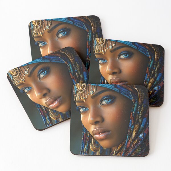 Item preview, Stunning Portrait of a Woman in Vibrant Attire designed and sold by Artessie.