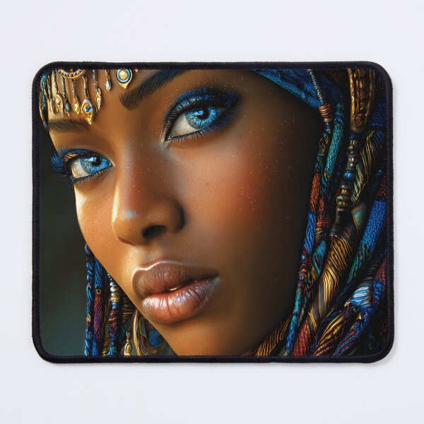 Item preview, Stunning Portrait of a Woman in Vibrant Attire designed and sold by Artessie.