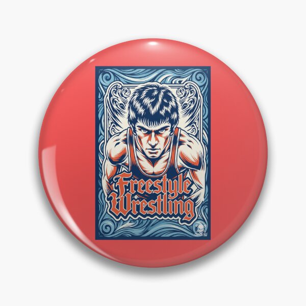Item preview, Intense Freestyle Wrestler Stare-Down - Wrestling Art designed and sold by Coach-Riz.