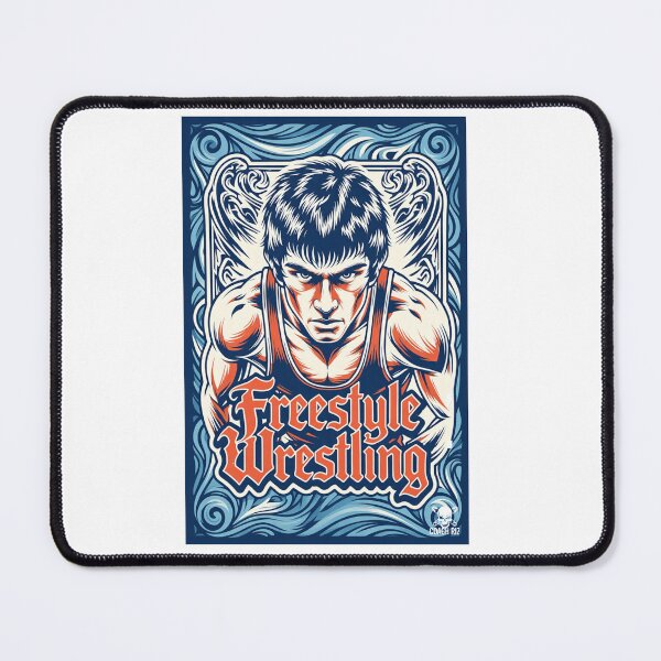 Item preview, Intense Freestyle Wrestler Stare-Down - Wrestling Art designed and sold by Coach-Riz.