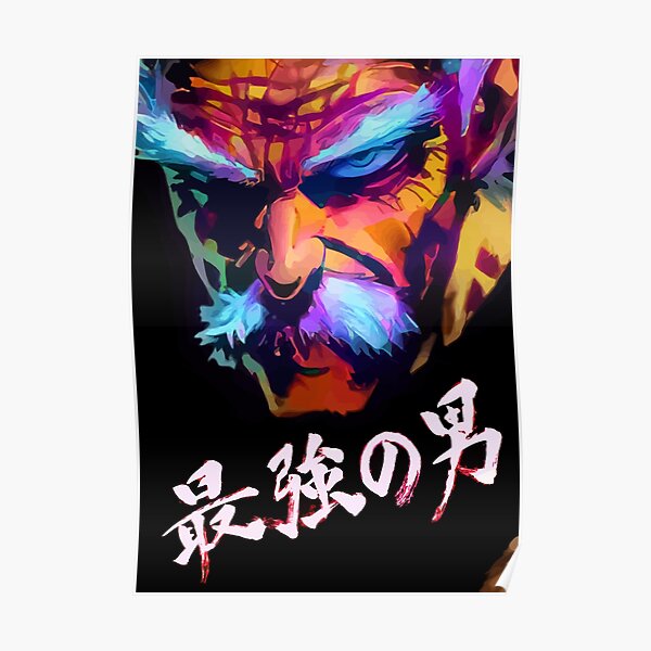 one punch man posters redbubble redbubble