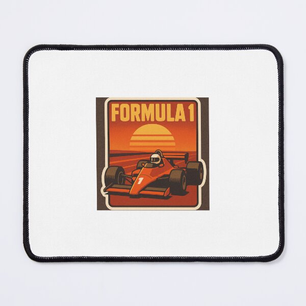 Item preview, Vintage Formula 1 Racing Sunset – Retro 80s Motorsport Aesthetic Sticker designed and sold by piyushpr7.