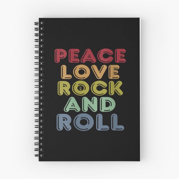 Item preview, Womens Peace Love Rock And Roll Tee distressed rock concert tee designed and sold by NatalieCWilk.
