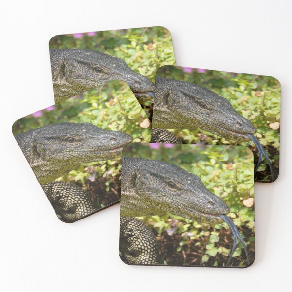Item preview, Monitor Lizard Tongue Close-Up – Exotic Reptile Wildlife Photography designed and sold by WildFrameNature.