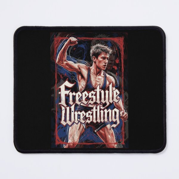 Item preview, Dynamic Freestyle Wrestler Victory Pose - Wrestling Art designed and sold by Coach-Riz.