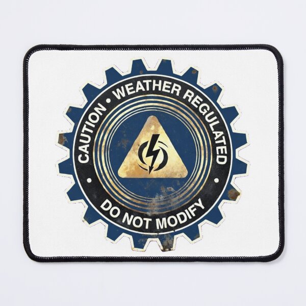 Item preview, Industrial Weather Station Gear Decal designed and sold by octozap.