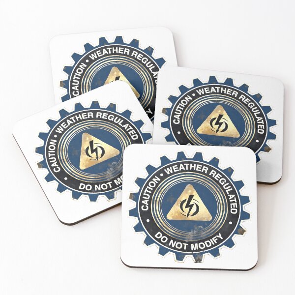 Item preview, Industrial Weather Station Gear Decal designed and sold by octozap.