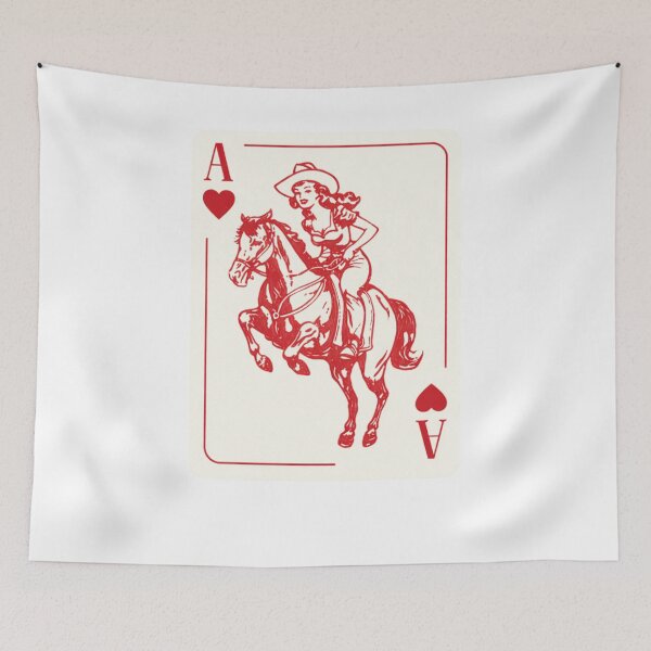 Item preview, Vintage Cowgirl Ace Playing Card designed and sold by krystalRomanart.