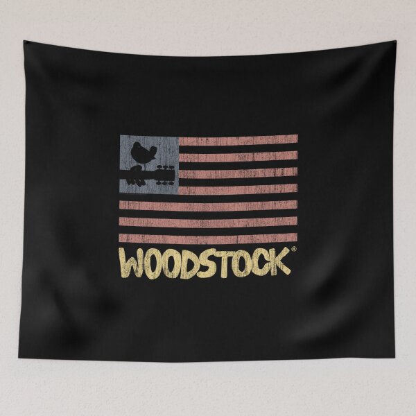 Item preview, Woodstock Rock Music Festival Concert Distressed Flag designed and sold by NatalieCWilk.