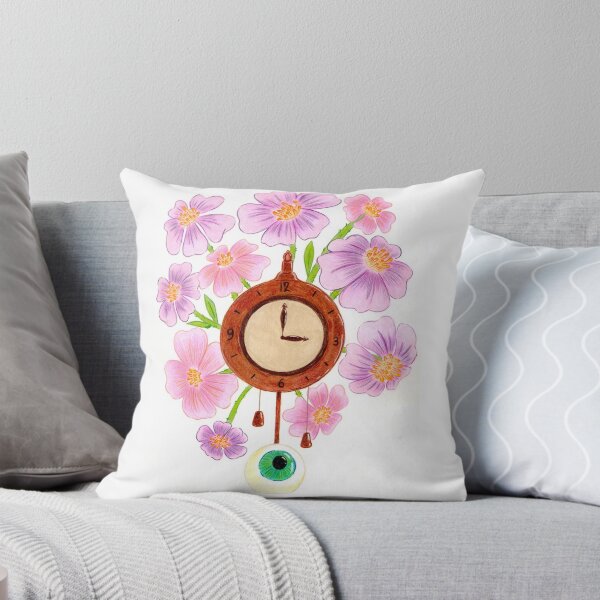 Item preview, Floral Clock Illustration designed and sold by sankura.