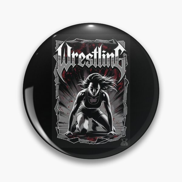 Item preview, Fierce Female Freestyle Wrestler in Stance - Wrestling Art designed and sold by Coach-Riz.