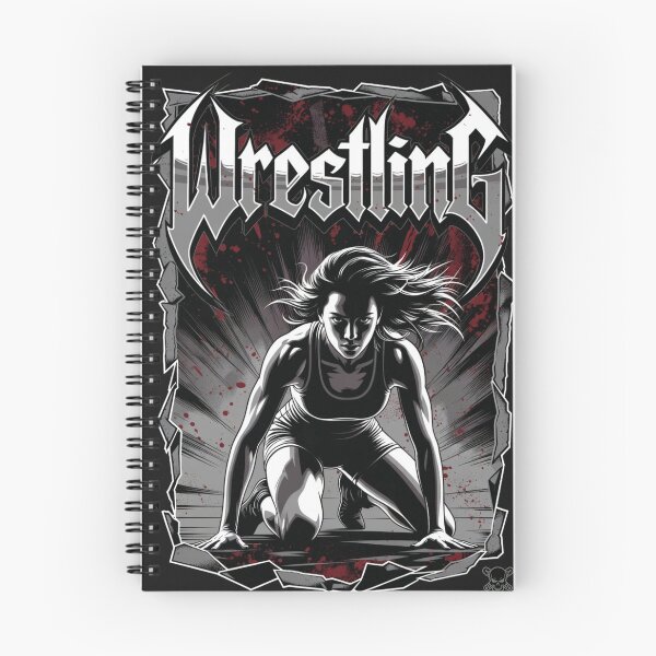 Item preview, Fierce Female Freestyle Wrestler in Stance - Wrestling Art designed and sold by Coach-Riz.